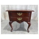 Cherry Finish Queen Ann End Table