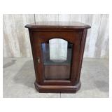 Lighted Hexagonal Curio Cabinet