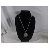 Necklace with pendant marked creed sterling