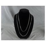(2) Necklaces Marked 925 Italy