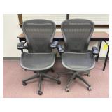 (2) Office Chairs with Adjustable Arm Rest