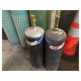 (2) gas cylinders