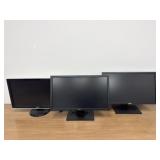 (3) Dell Computer Monitors