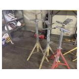 Sumner and Ridgid pipe stands