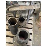 Pipe, flanged pipe fitting