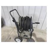 Rolling hose cart and hose