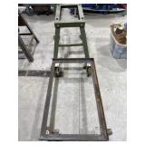 Rolling tool box stand and roller stand