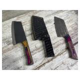 Steel file blade knife, Damascus knife