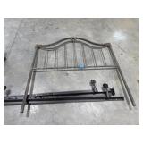 Metal bed with rails