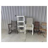 Wooden Rocker, Outdoor Chairs, Wooden Fold Chairs