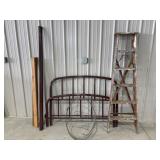 Full Bed Frame, Wooden Ladder, Large Tomato Cage