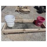 Hitch Trailer With Custom Edges And Buckets
