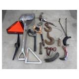 Shovel hooks pick ax and more