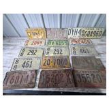 Vintage license plates