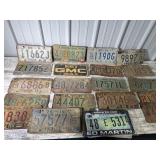 Vintage license plates