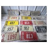Vintage license plates