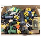 Garden hose adapters and quick connections