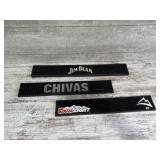 Rubber Bar Mats, Jim Beam, Coors Light, Chivas