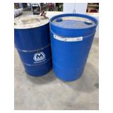 Barrels 1 metal 1 plastic