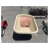 Plastic 2-Wheel Wheelbarrow