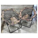 Pair Of Camouflage Bungee Chsirs