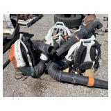 Skid Full Of Stihl Backpack Leaf Blowers For Parts