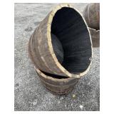 Whiskey Barrel Flower Planters
