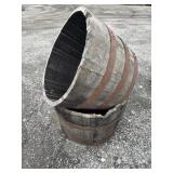 Whiskey Barrel Flower Planters
