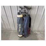 2- Golf Bags With Clubs
