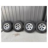 (4) Vintage Slot Wheels 5 Lug Chevy