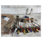 Screwdrivers, Allen wrenches, cutting nippers