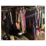 clothing hanging in basement, must take all