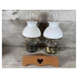 Milk Glass Lamps