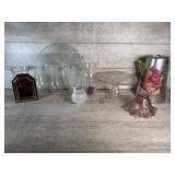 Globes,Vases, Cake Plate-and Decor