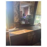 Dresser with mirror