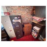 Wood Shelving, Filing Cabinets