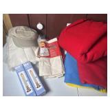 Fabric, canvas totes, hats