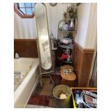 Mirror, Basket, Shelf, Stool