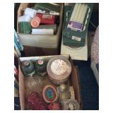Candles, candle holders