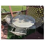 Iron patio set