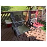 Pair of outdoor rocking chairs