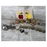 Apple napkin rings, bell