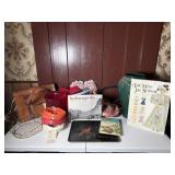 Large Vase, Bags, Books, Tray, Dress Up Dolls,