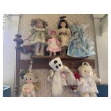 Dolls, shelf