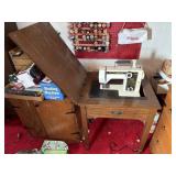 White Sewing Machine Table