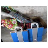 Christmas wrapping paper, bags