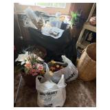 Artificial Flowers and Basket
