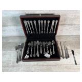 Flatware with Wood Chest