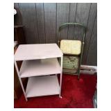 Step Stool, Metal Shelving