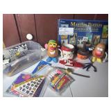 Puzzle, potato heads, toys